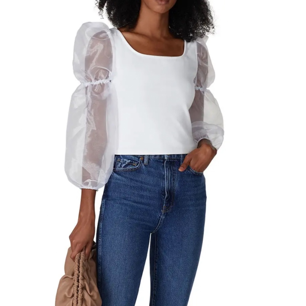 Louna Organza Sleeve Top